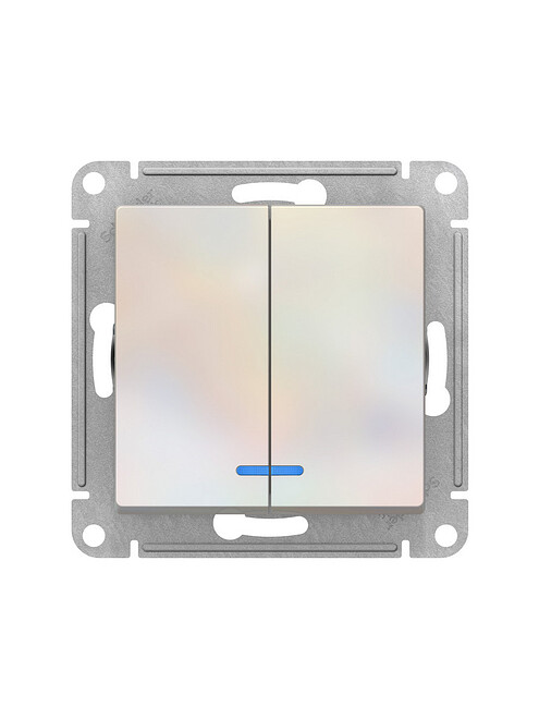 Выключатель SE ATLAS Design ATN000453 2кл. подсв. жемчуг 495x660 Выключатель SE ATLAS Design ATN000453 2кл. подсв. жемчуг 495x660 в Материке