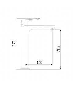 Смеситель FLAT 6230520C (для умывальника) высокий