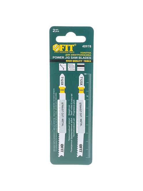Пилка д/лобзика по металлу FIT T123X 2шт. 495x660 Пилка д/лобзика по металлу FIT T123X 2шт. 495x660 в Материке