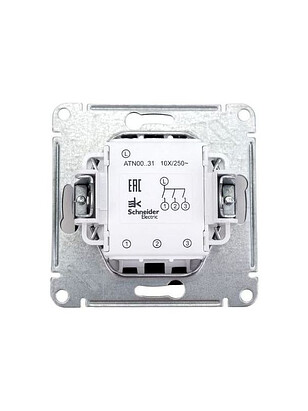 Выключатель SE ATLAS Design ATN001031 3кл. карбон 238x286 в Материке - Вариант 3