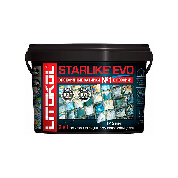 Фуга LITOKOL Starlike EVO S.202 NATURALE эпоксидная 1кг