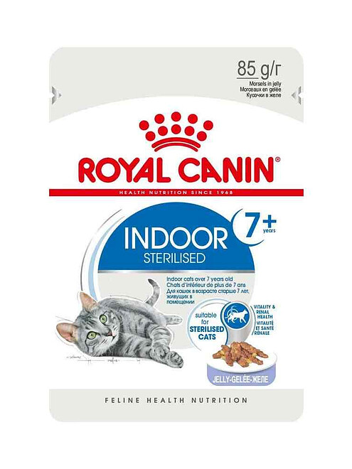 Корм для кошек Royal Canin Indoor Sterilised+7 кусочки в желе (85г) 495x660 Корм для кошек Royal Canin Indoor Sterilised+7 кусочки в желе (85г) 495x660 в Материке