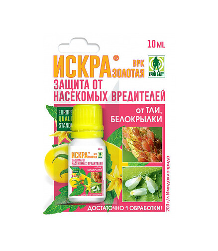 Средство Искра Золотая, инсектицид (10мл), Техноэкспорт 438x503 в Материке