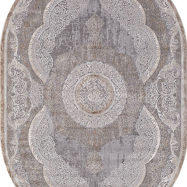 Ковер ARMINA 03880C Grey/Brown 160*230, овал