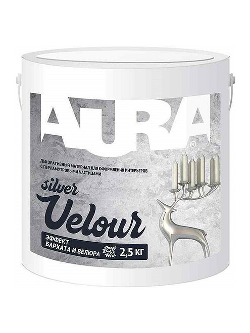 Материал декоративный Aura Velour Silver, 2,5кг 495x660 Материал декоративный Aura Velour Silver, 2,5кг 495x660 в Материке