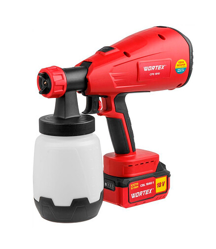 Краскораспылитель аккум. WORTEX ALL1 CPS1810 18В Мега 438x503 в Материке