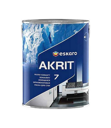 Краска Eskaro Akrit-7 шелк/матовая 0,95л 438x503 в Материке