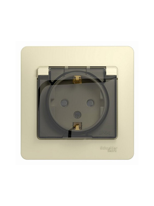 Розетка SE GLOSSA GSL000248 1мест. IP44 беж. 495x660 Розетка SE GLOSSA GSL000248 1мест. IP44 беж. 495x660 в Материке