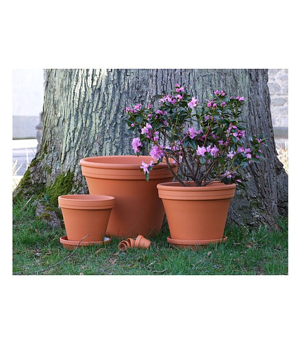Горшок NATUR Prosta (25,8x22,1см) терракота кирпичный T-001-001-24-P 438x503 в Материке - Вариант 3