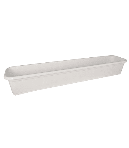 Ящик балконный VENUS Mat Eco Recycled (80x16x13см) пластик белый 5185-011 438x503 в Материке