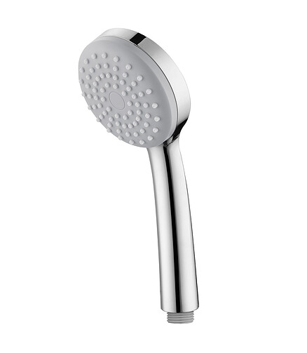 Лейка для душа OPTIMA HOME 0011F85i18 круглая 1 режим d85мм, серый/хром 438x503 в Материке