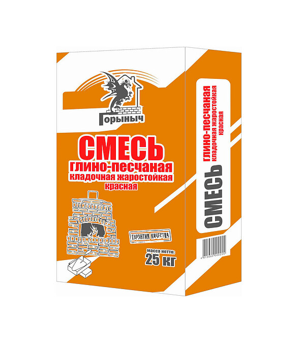 Смесь Горыныч жаростойкая глино-песчаная, 25кг 586x674 Смесь Горыныч жаростойкая глино-песчаная, 25кг 586x674 в Материке
