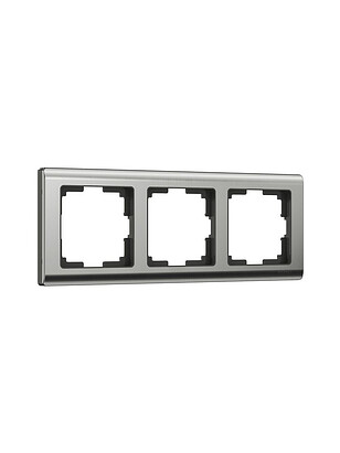 Рамка WERKEL Metallic 3мест. никель 238x286 в Материке - Вариант 2