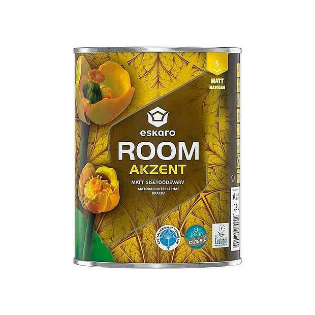 Краска Eskaro Akzent Room матовая, 0,9л 620x620 в Материке