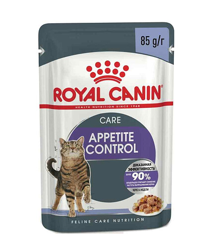 Корм для кошек Royal Canin Appetite Control Care кусочки в желе (85г) 438x503 в Материке