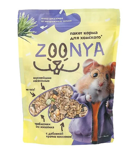 Корм для хомяков Zoonya (0,5кг) 438x503 в Материке