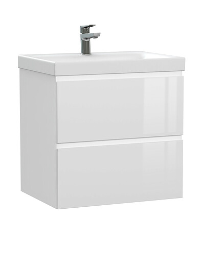 Тумба MODUO 60 подвесная белая 438x503 в Материке