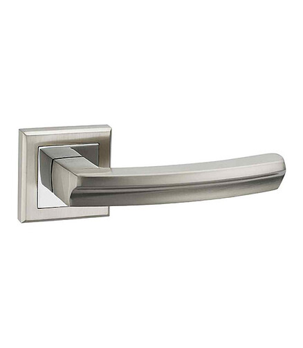 Ручка дверная LOCKIT ВИОЛА AL (SN/PC), мат.хром/хром (уп=2шт) 438x503 в Материке