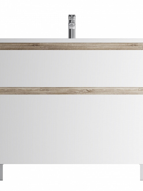 Тумба X-JOY M85AFSX1002WG 100см напольная белый глянец/светлое дерево 495x660 Тумба X-JOY M85AFSX1002WG 100см напольная белый глянец/светлое дерево 495x660 в Материке