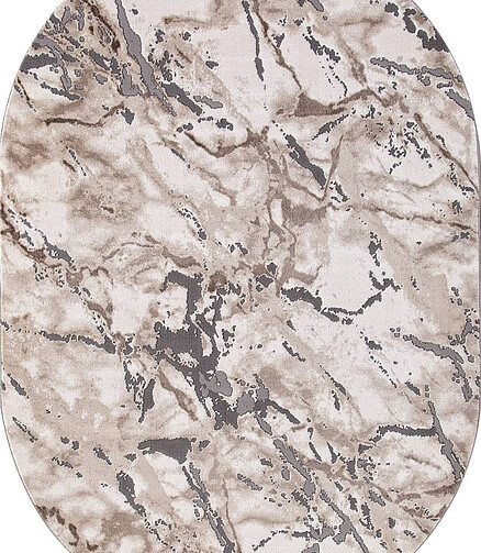 Ковер ARMINA 03819А Grey/Brown 160*230, овал 438x503 в Материке