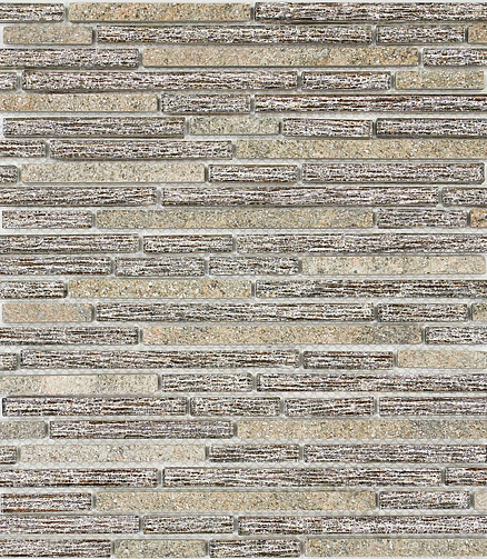 Мозаика стеклянная MosaicStory LACRIMA 30х34см цвет золотистый 438x503 в Материке