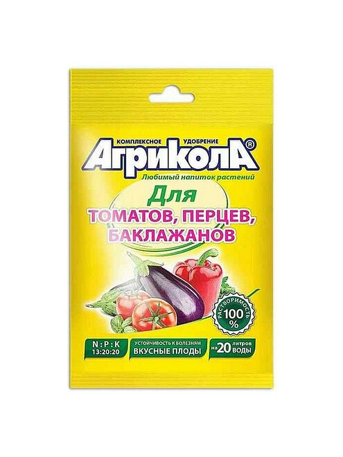 Удобрение Агрикола №3 для Томатов, перцев, баклажан (50г) 495x660 Удобрение Агрикола №3 для Томатов, перцев, баклажан (50г) 495x660 в Материке