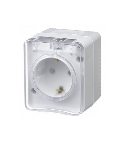 Розетка SE ATLAS Design IP54 ATN540145 1мест. с/з белый 438x503 в Материке