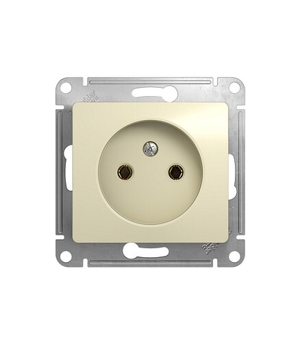 Розетка SE GLOSSA GSL000241 1мест. беж. 438x503 в Материке