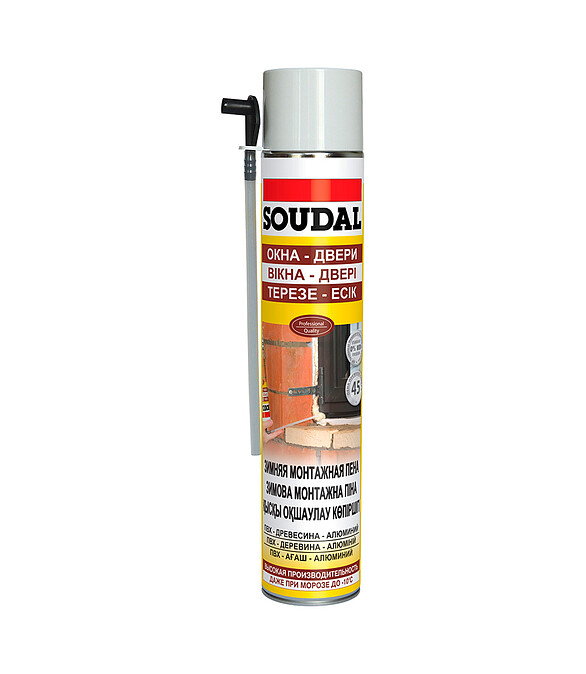 Пена монтажная SOUDAL Yellow Winter зима, 750мл 586x674 в Материке