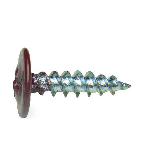 Саморез П/Ш, с ПрессШайбой, острый 4.2х16 RAL3005 (уп=100шт) 586x674 Саморез П/Ш, с ПрессШайбой, острый 4.2х16 RAL3005 (уп=100шт) 586x674 в Материке