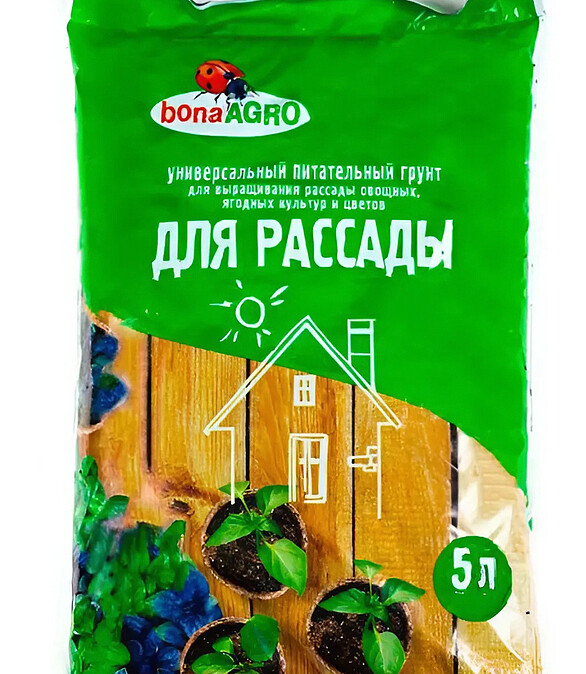 Грунт bonaAGRO для Рассады питательный (5л) 586x674 Грунт bonaAGRO для Рассады питательный (5л) 586x674 в Материке