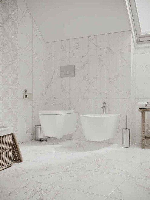 Плитка Beryoza Ceramica BRIERE 41,8х41,8см 1,4м2 цвет белый 495x660 Плитка Beryoza Ceramica BRIERE 41,8х41,8см 1,4м2 цвет белый 495x660 в Материке