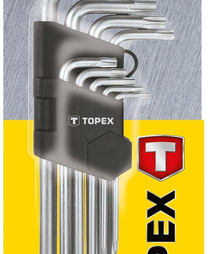 Набор ключей Torx TOPEX TR10-TR50 удлин. 9шт. 438x503 в Материке - Вариант 2