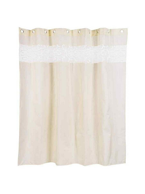Штора для ванной комнаты NUMKESH BEIGE T585-6 200x200см тканевая 495x660 Штора для ванной комнаты NUMKESH BEIGE T585-6 200x200см тканевая 495x660 в Материке