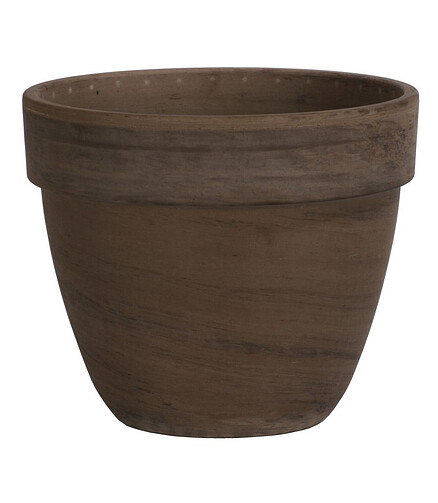Горшок BASALT Levante (24x19см) терракота коричневый T-056-025-24 438x503 в Материке