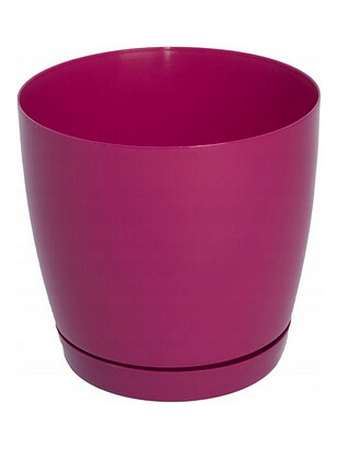 Горшок TOSCANA Round с поддоном(13x12,5см) пластик ягодный 0741-043 238x286 в Материке