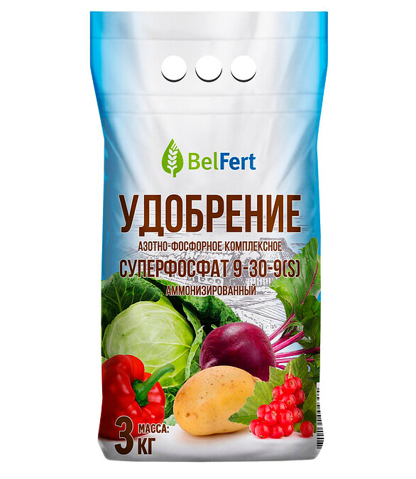 Удобрение BelFert суперфосфат аммонизированный 9-30-9(S) (3кг) 586x674 Удобрение BelFert суперфосфат аммонизированный 9-30-9(S) (3кг) 586x674 в Материке