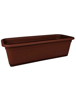 Ящик балконный VENUS Mat Eco Recycled (70x16x13см) пластик коричневый 5180-013 238x286 в Материке