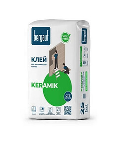 Клей Bergauf Keramik д/керамической плитки 25кг 238x286 в Материке