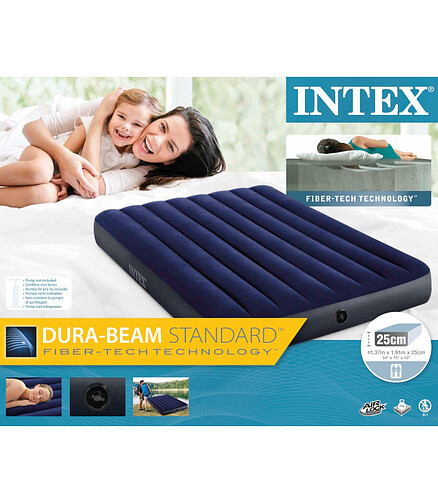 Матрас надувной INTEX (191х137см) Classic Downy арт.64758 438x503 в Материке - Вариант 3
