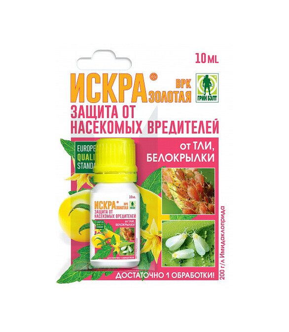 Средство Искра Золотая, инсектицид (10мл), Техноэкспорт 586x674 Средство Искра Золотая, инсектицид (10мл), Техноэкспорт 586x674 в Материке