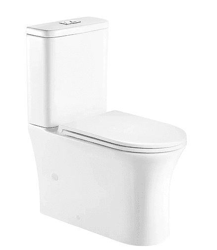 Унитаз-компакт TELBACH 001 БЕЛ.ГЛ. безобод.антибак.покр. GEBERIT 3/6 SLIM Dur. 438x503 в Материке