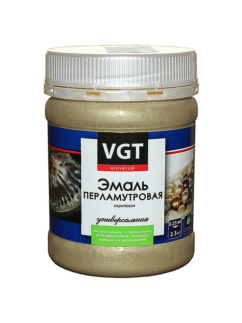 Эмаль VGT перламутровая жемчуг, 0,23кг 495x660 Эмаль VGT перламутровая жемчуг, 0,23кг 495x660 в Материке