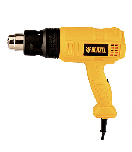Фен строительный DENZEL HG-1800 1800Вт 50-450/550° 438x503 в Материке