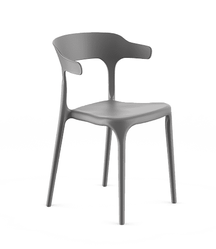 Стул ENOVA (48x44x78см) пластик серый PP0002NG4 438x503 в Материке