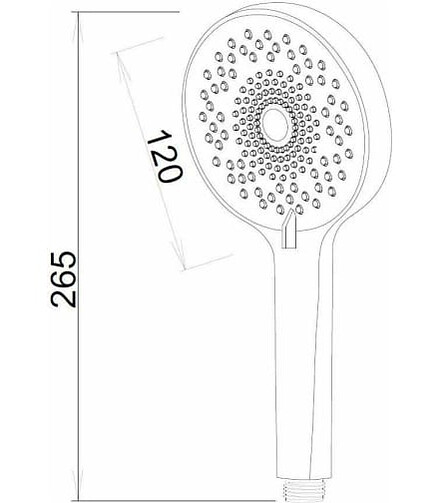 Лейка для душа ESKO SSP120 d120мм 3 функции форсунки Self-Clean Device 438x503 в Материке - Вариант 2