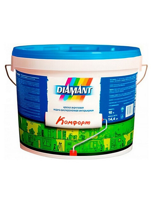 Краска DIAMANT Комфорт, 10л 495x660 Краска DIAMANT Комфорт, 10л 495x660 в Материке