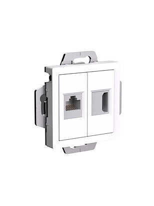 Розетка комп.+HDMI SE ATLAS Design ATN000182 белый 238x286 в Материке - Вариант 2