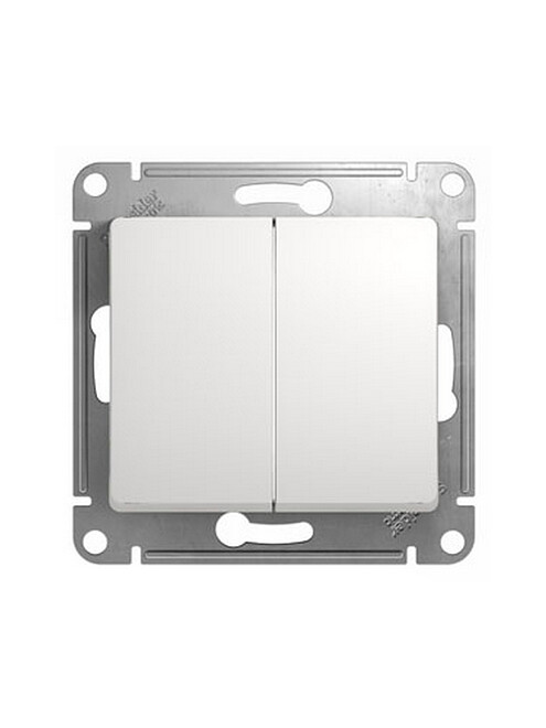 Выключатель SE GLOSSA GSL000151 2кл. белый 495x660 Выключатель SE GLOSSA GSL000151 2кл. белый 495x660 в Материке