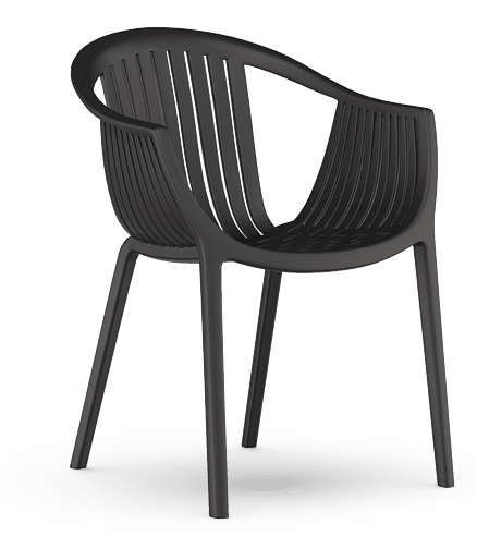 Стул ESCALATE (53x54x75см) пластик черный PP0004B4 438x503 в Материке